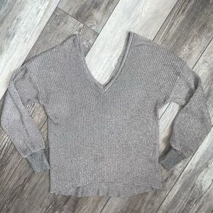 Zara Knit Gray/Silver sweatshirt